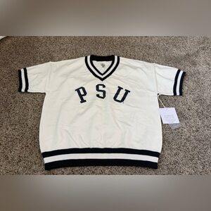 NWT Women’s Penn State Nittany Lions White & Navy Varsity Sweater - Size Medium